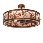 Whispering Pines 36 Inch 3 Light LED Chandelier