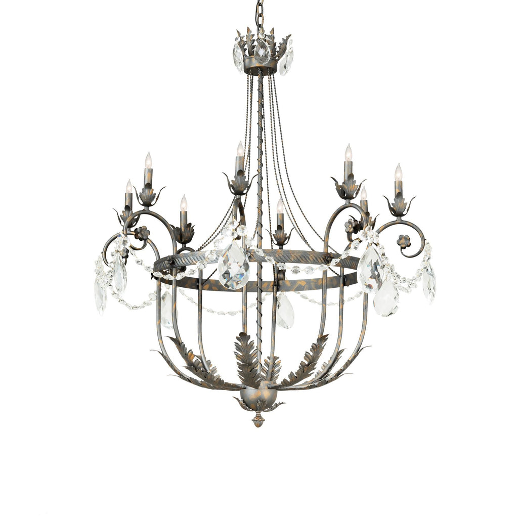 Antonia 40 Inch 2 Light Chandelier