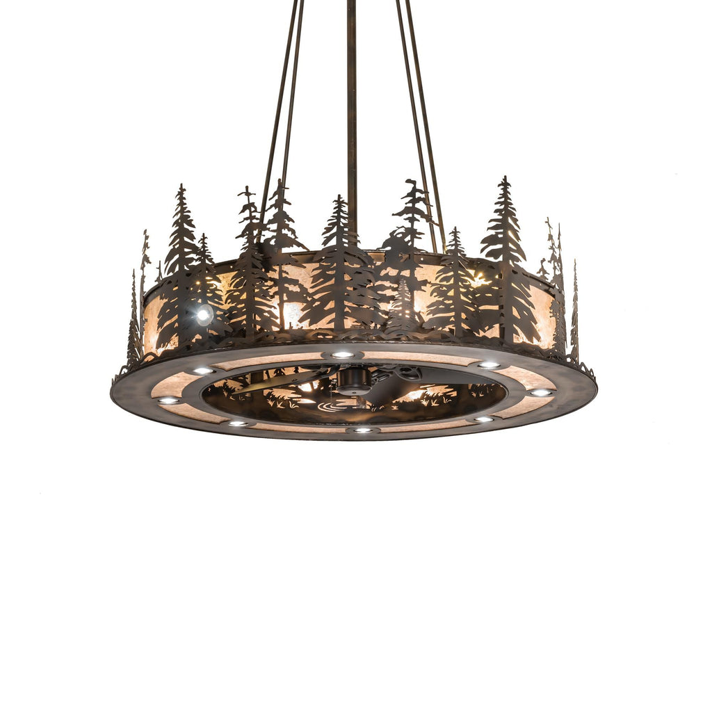 Tall Pines 48 Inch 4 Light Chandelier