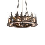 Tall Pines 48 Inch 4 Light Chandelier