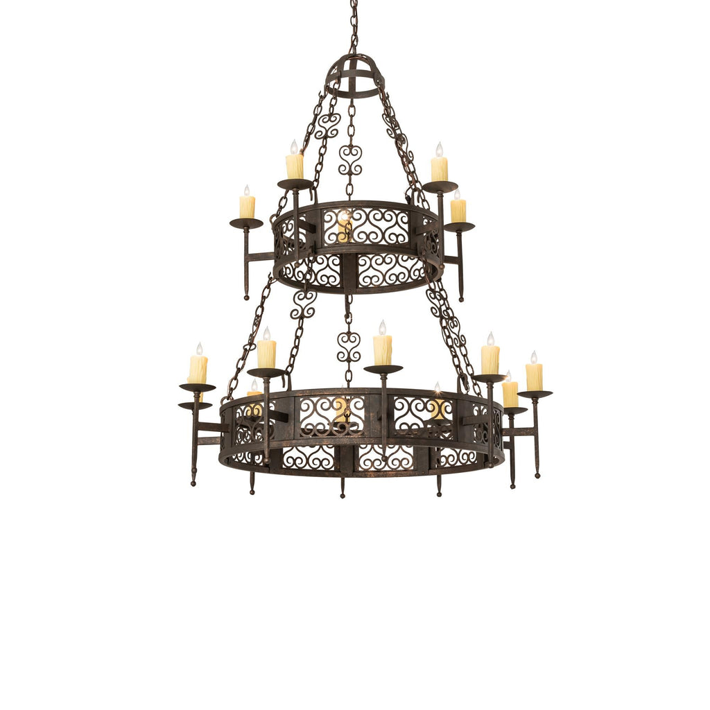 Toscano 48 Inch 4 Light Chandelier