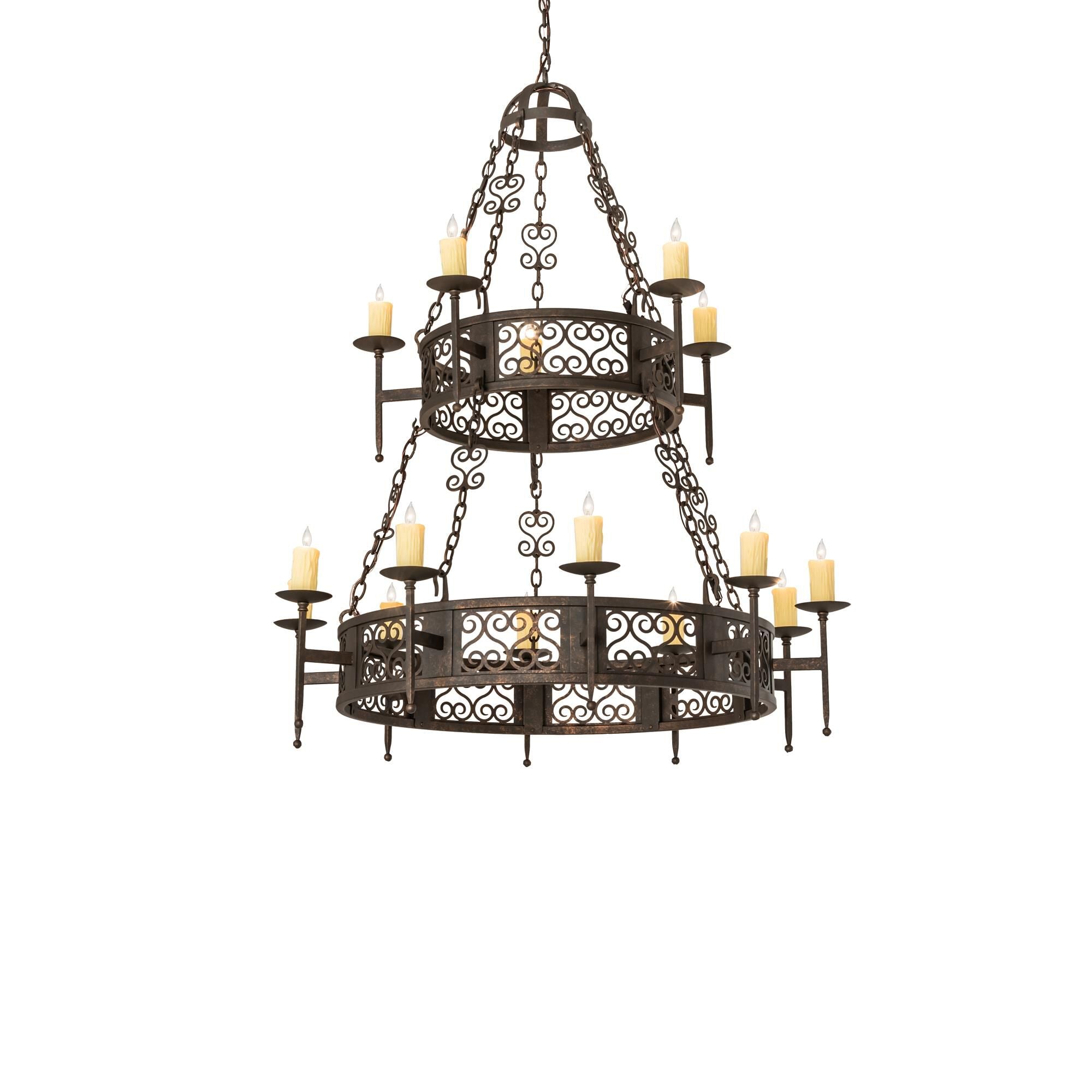 Toscano 48 Inch 4 Light Chandelier
