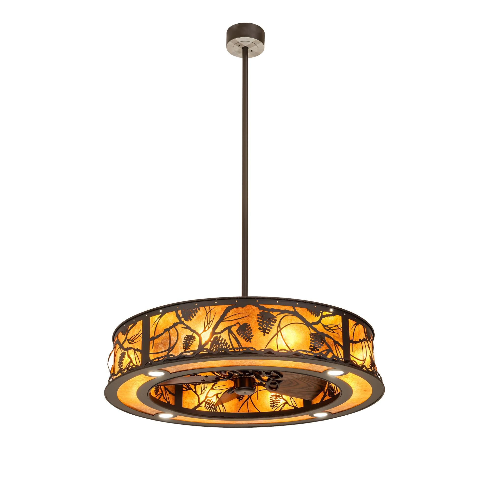 Whispering Pines 44 Inch 8 Light LED Chandelier