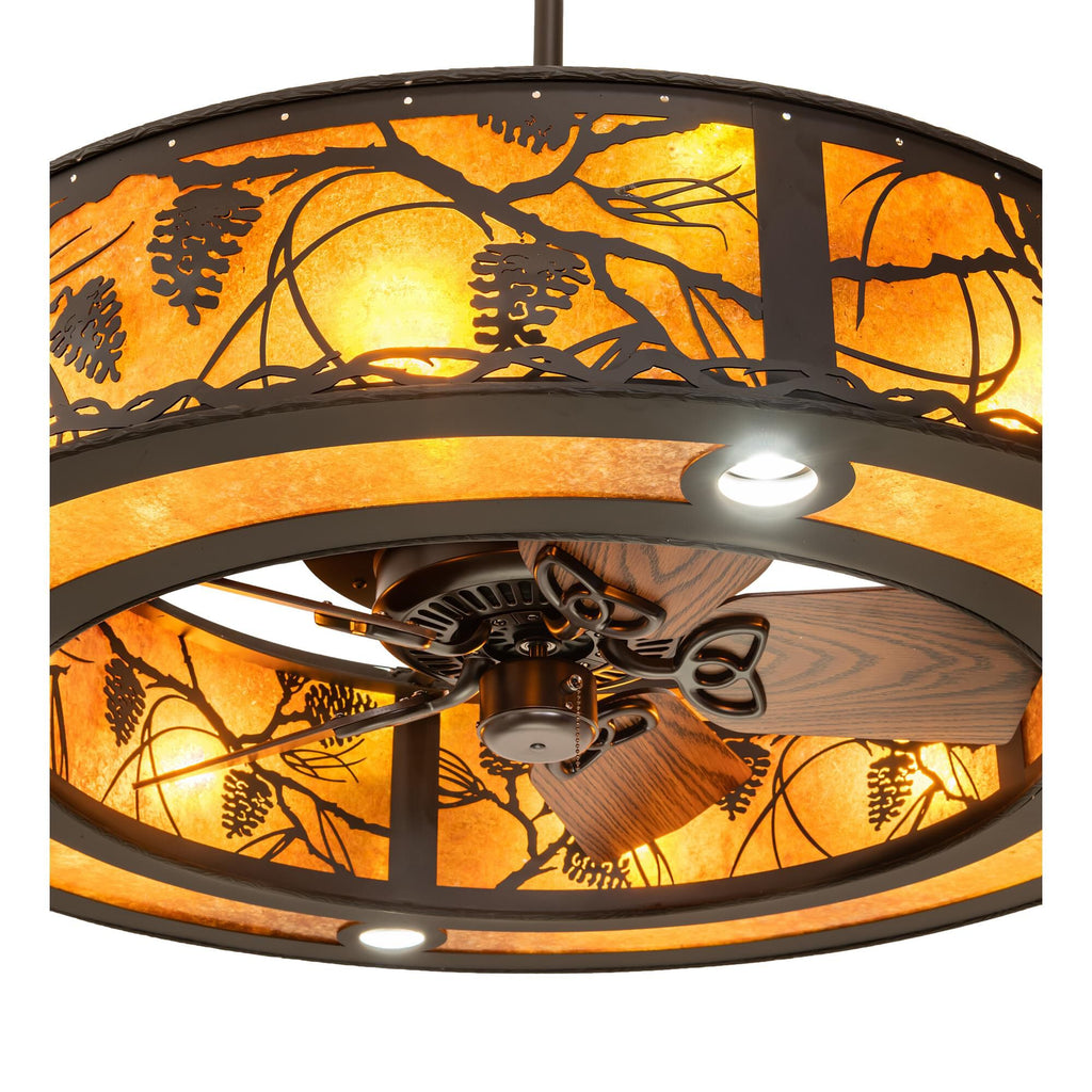 Whispering Pines 44 Inch 8 Light LED Chandelier