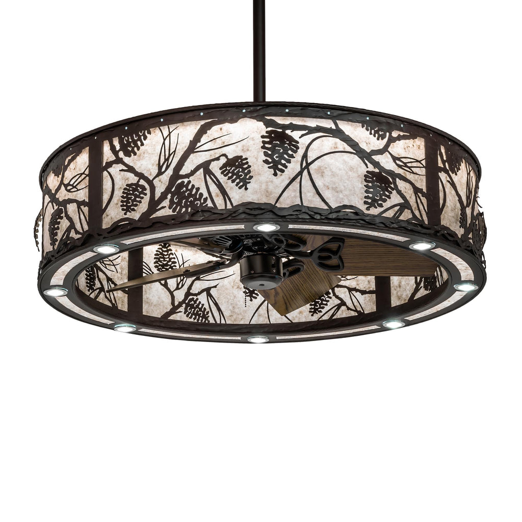 Whispering Pines 37 Inch 2 Light LED Chandelier