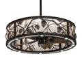 Whispering Pines 37 Inch 2 Light LED Chandelier