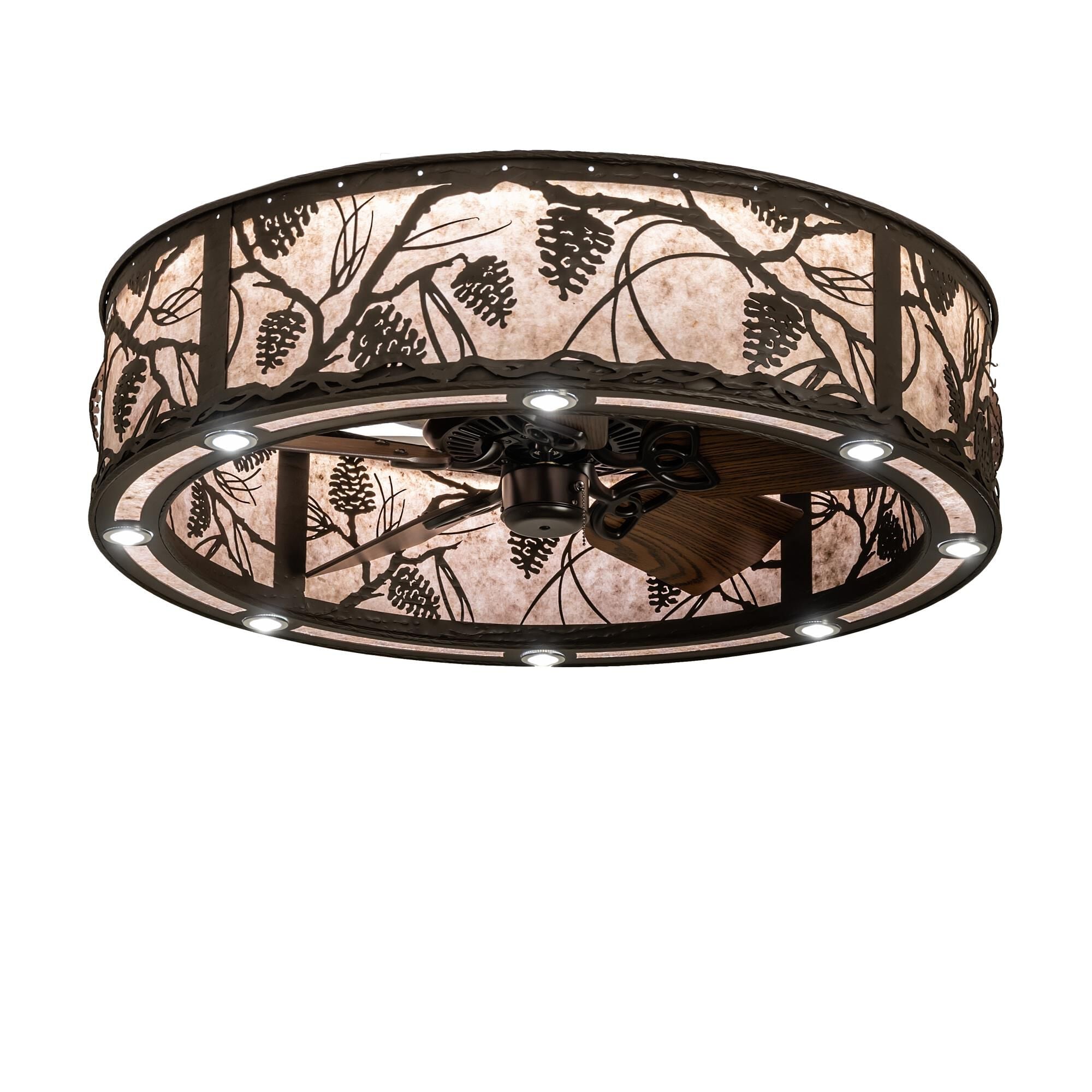 Whispering Pines 37 Inch 12 Light LED Chandelier