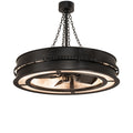 Golden Forge 44 Inch 8 Light Chandelier