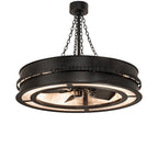 Golden Forge 44 Inch 8 Light Chandelier