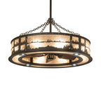 Quiet Pond 44 Inch 4 Light Chandelier