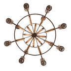 Barrel Stave 60 Inch 12 Light Chandelier