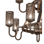 Barrel Stave 60 Inch 12 Light Chandelier