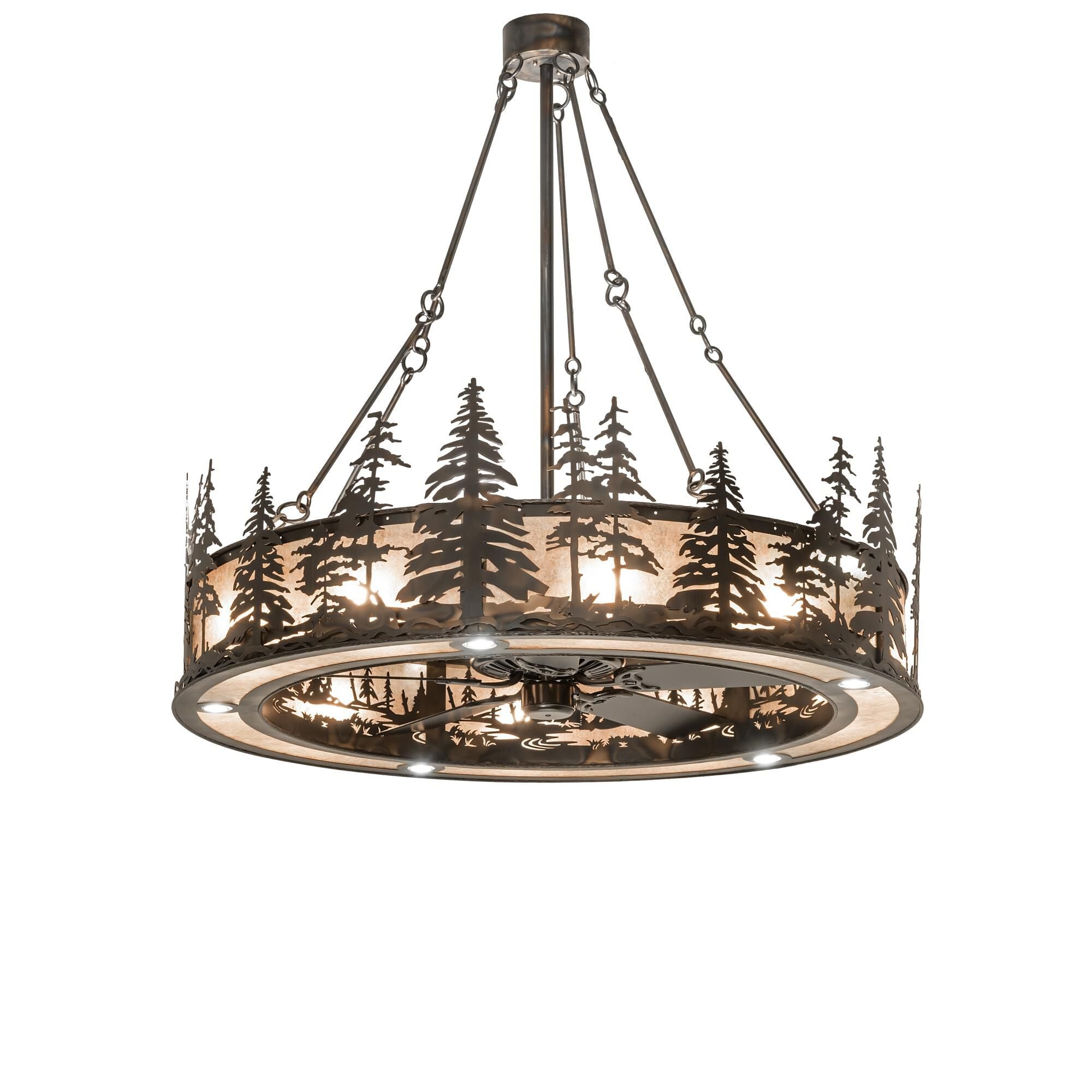 Tall Pines 56 Inch 16 Light Chandelier