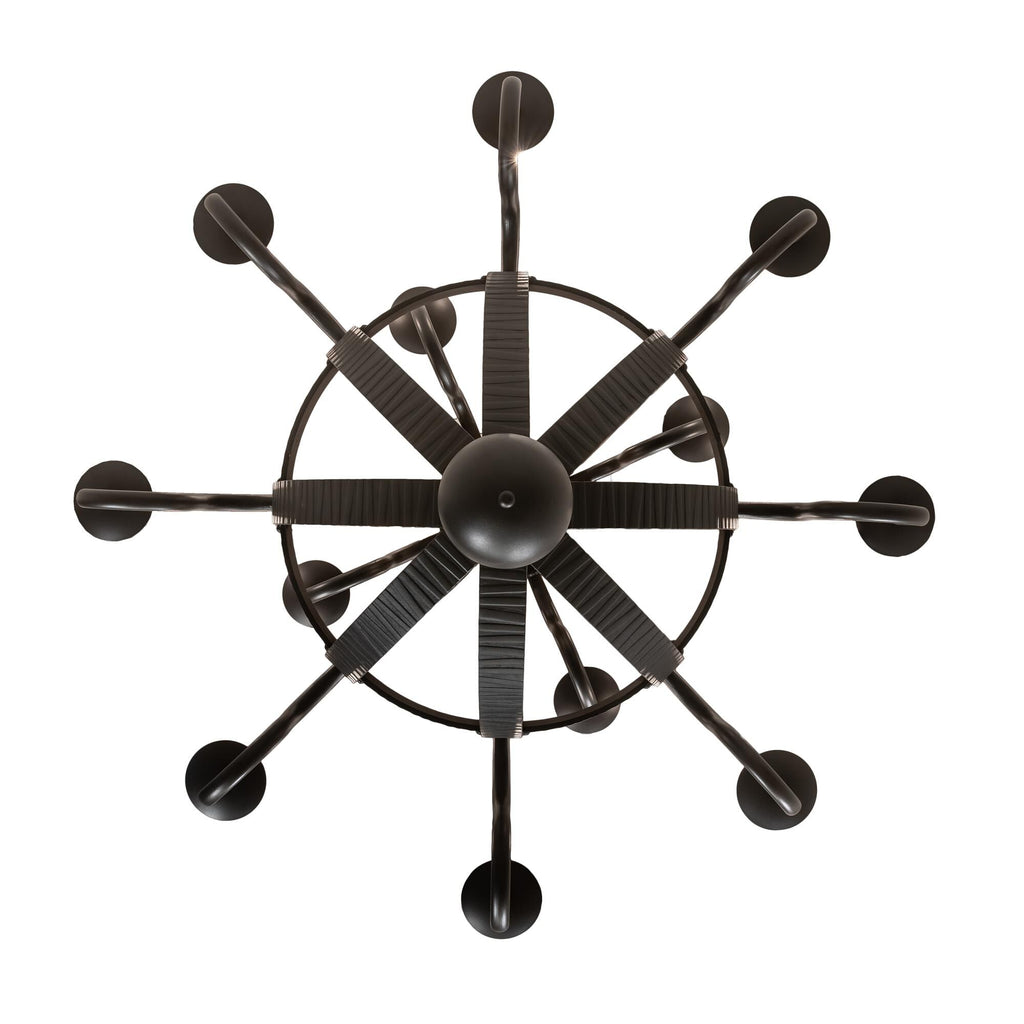 Barrel Stave 48 Inch 12 Light Chandelier