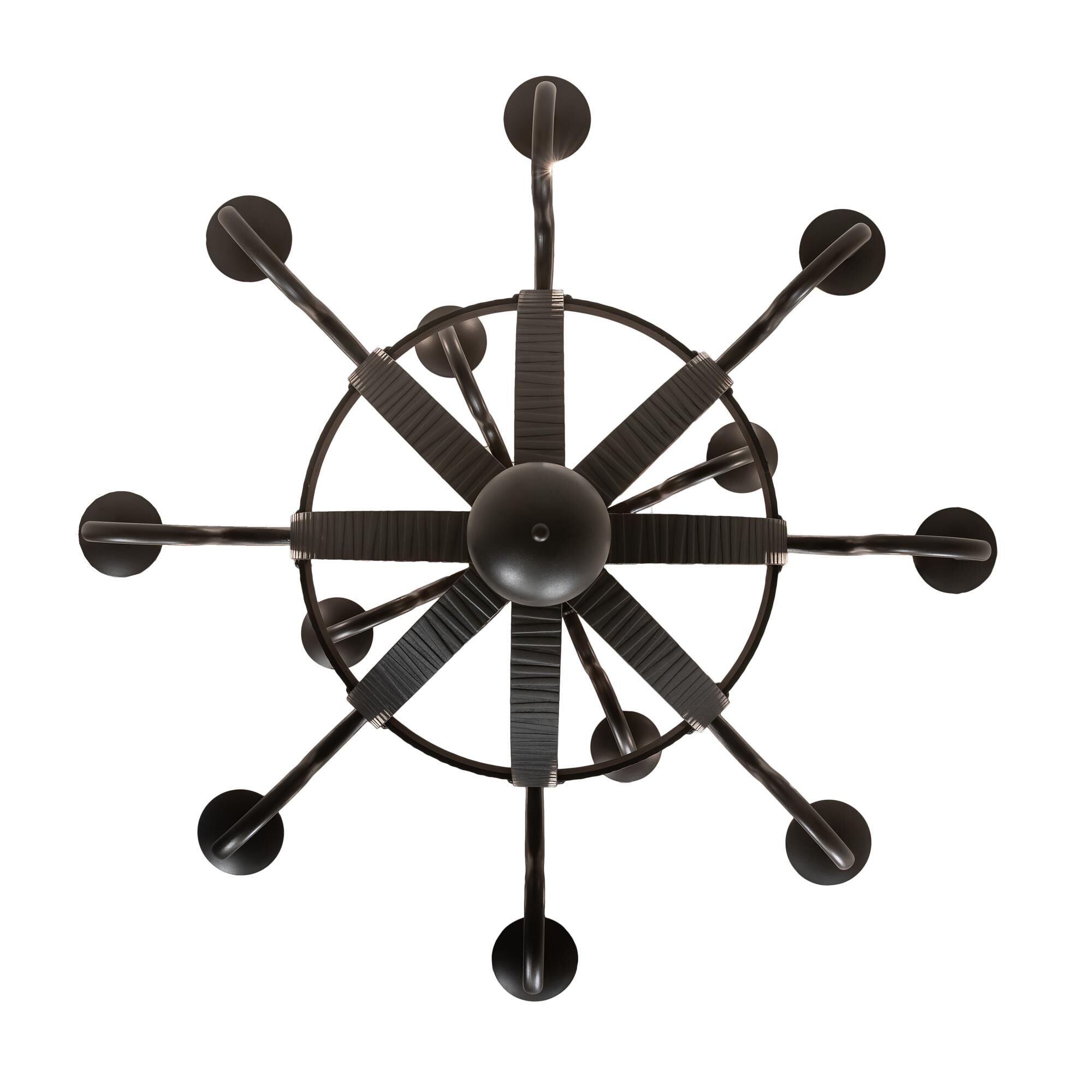 Barrel Stave 48 Inch 12 Light Chandelier