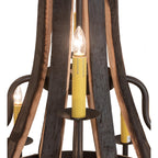 Barrel Stave 48 Inch 12 Light Chandelier