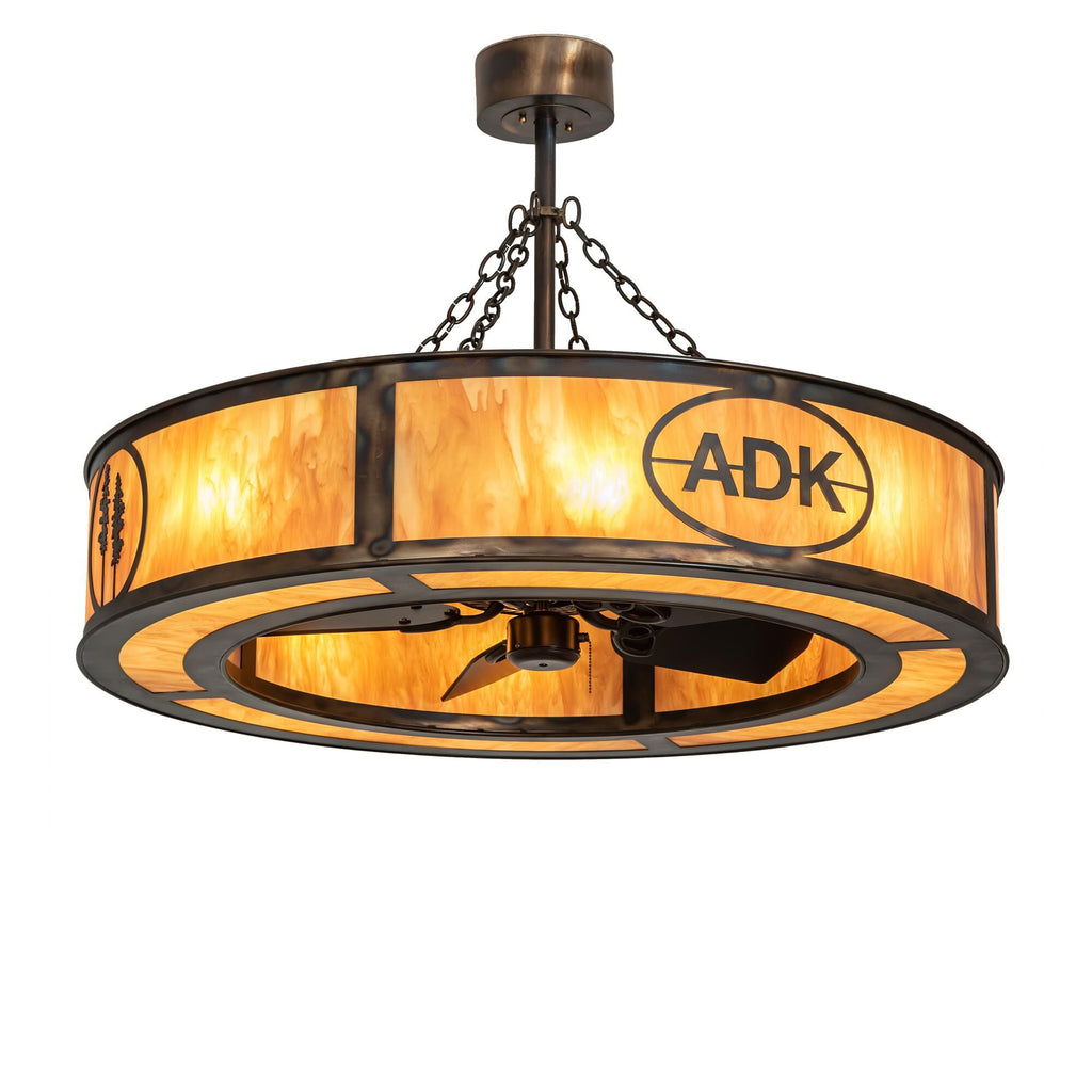 Personalized 44 Inch 4 Light Chandelier