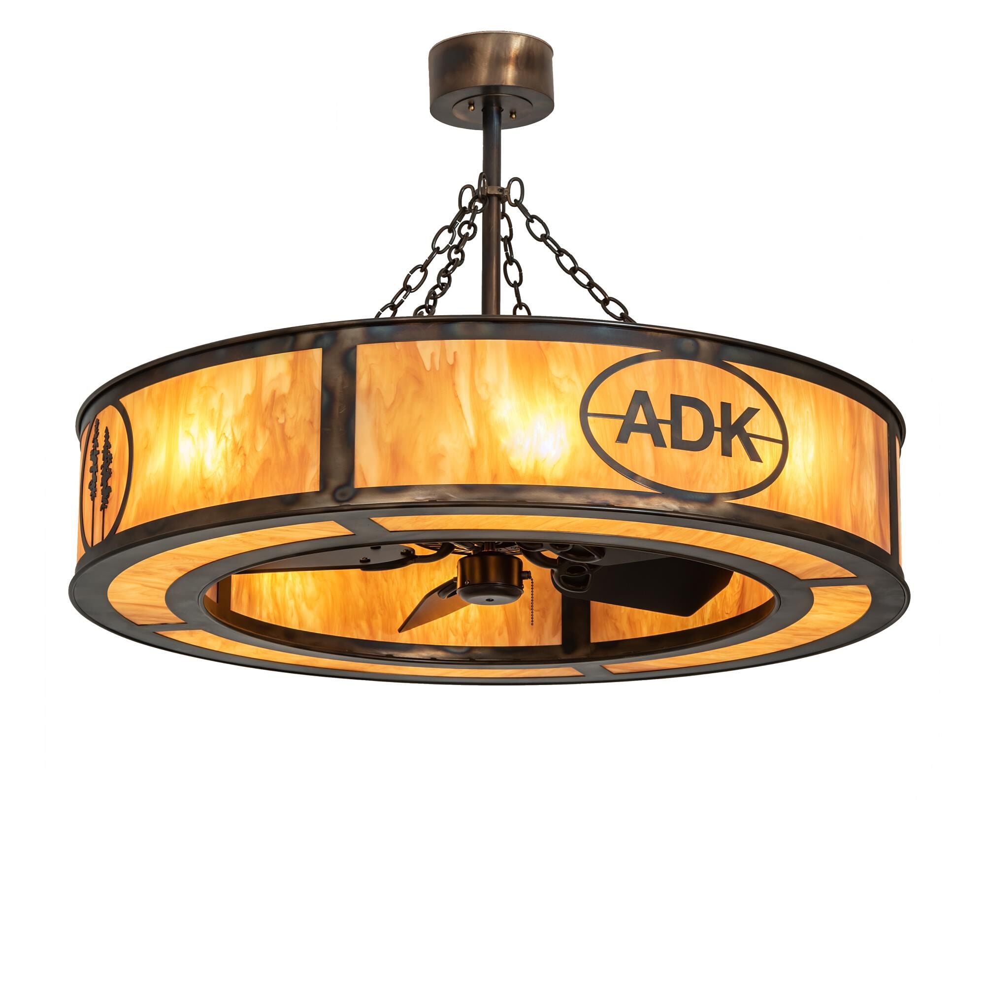 Personalized 44 Inch 4 Light Chandelier