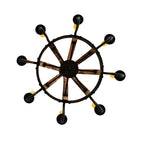Barrel Stave 24 Inch 8 Light Chandelier