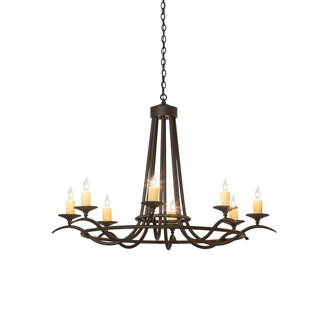 Octavia 48 Inch 10 Light Chandelier