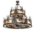 Tall Pines 56 Inch 12 Light Chandelier