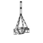 Monaca 70 Inch 10 Light LED Chandelier