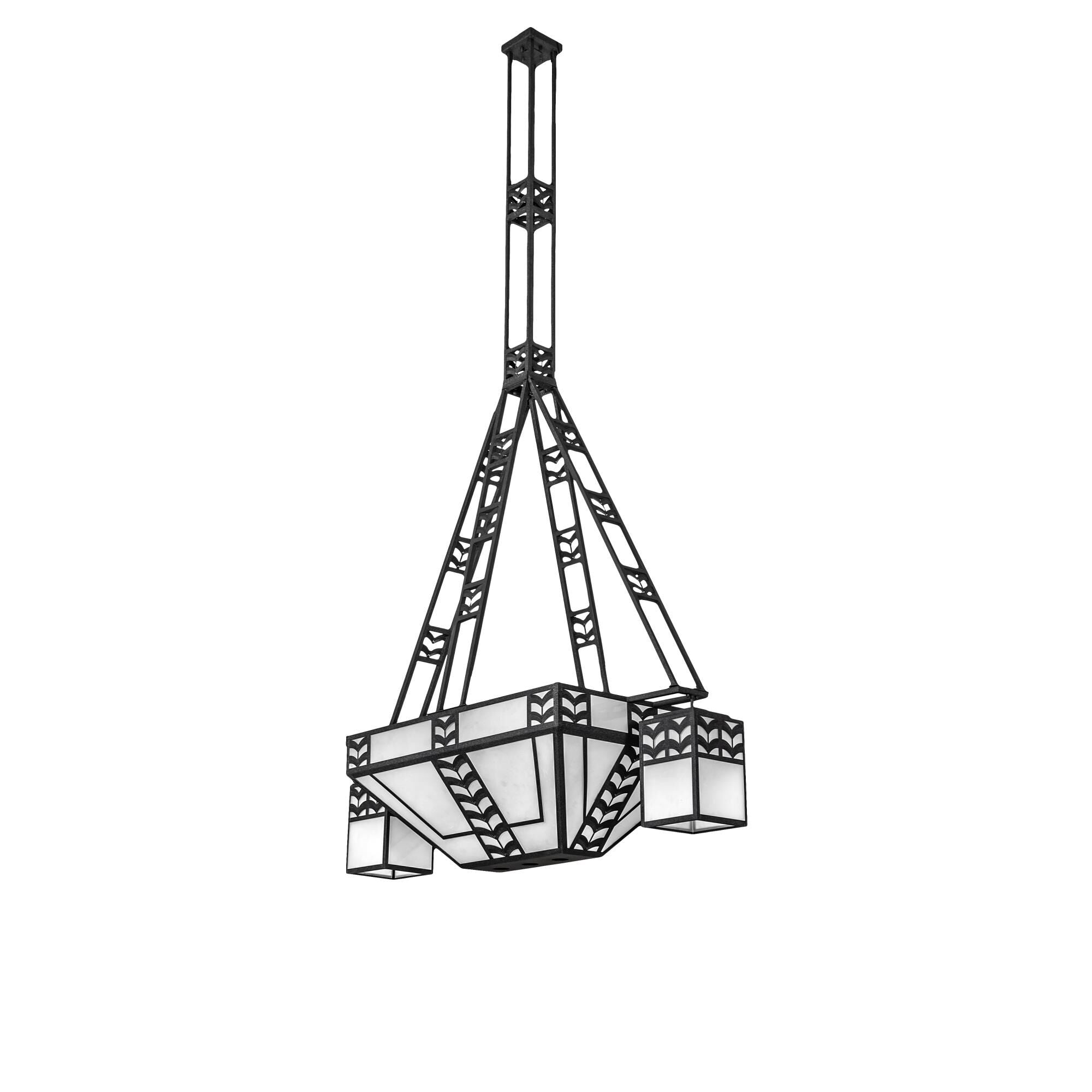 Monaca 70 Inch 10 Light LED Chandelier
