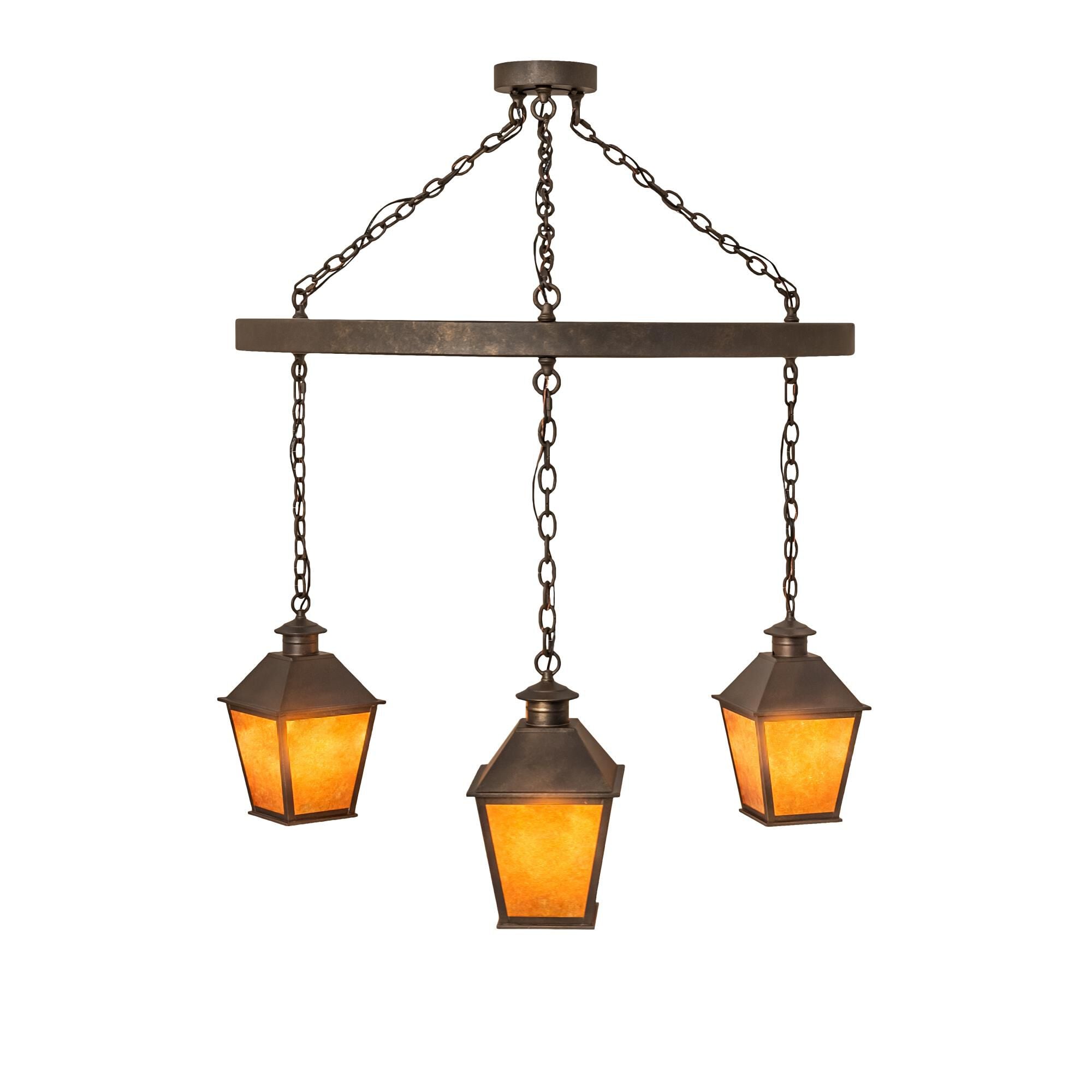 Stafford 48 Inch 3 Light Chandelier