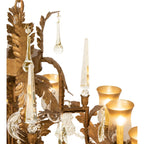 French Baroque 34 Inch 13 Light Chandelier