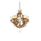 French Baroque 34 Inch 13 Light Chandelier