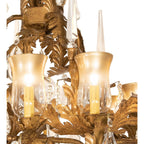 French Baroque 34 Inch 13 Light Chandelier