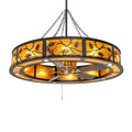 Oak Leaf 56 Inch 10 Light Chandelier