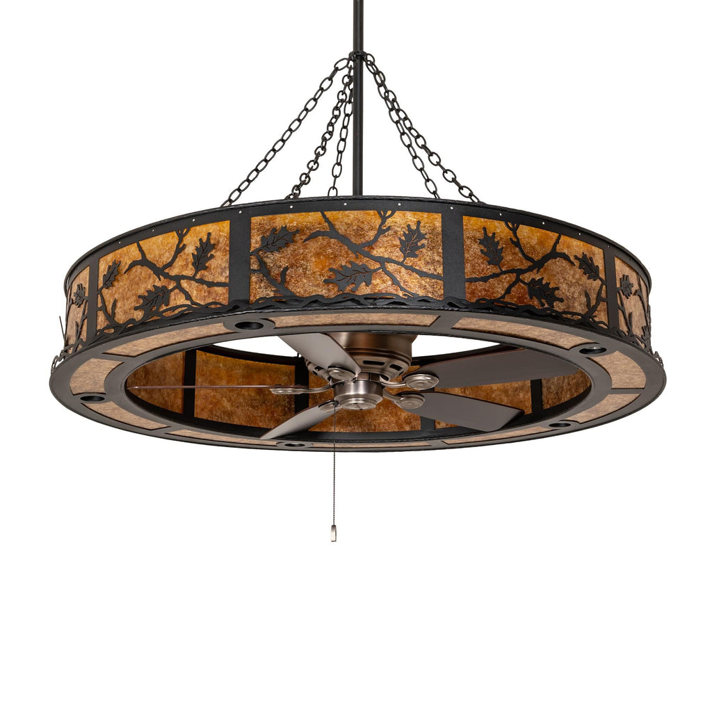 Oak Leaf 56 Inch 10 Light Chandelier