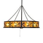 Oak Leaf 56 Inch 10 Light Chandelier