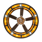 Oak Leaf 56 Inch 10 Light Chandelier