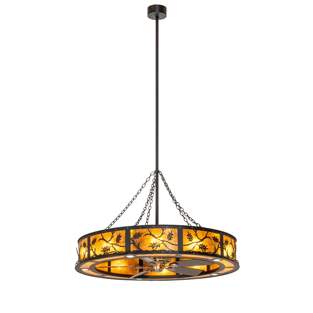 Oak Leaf 56 Inch 10 Light Chandelier