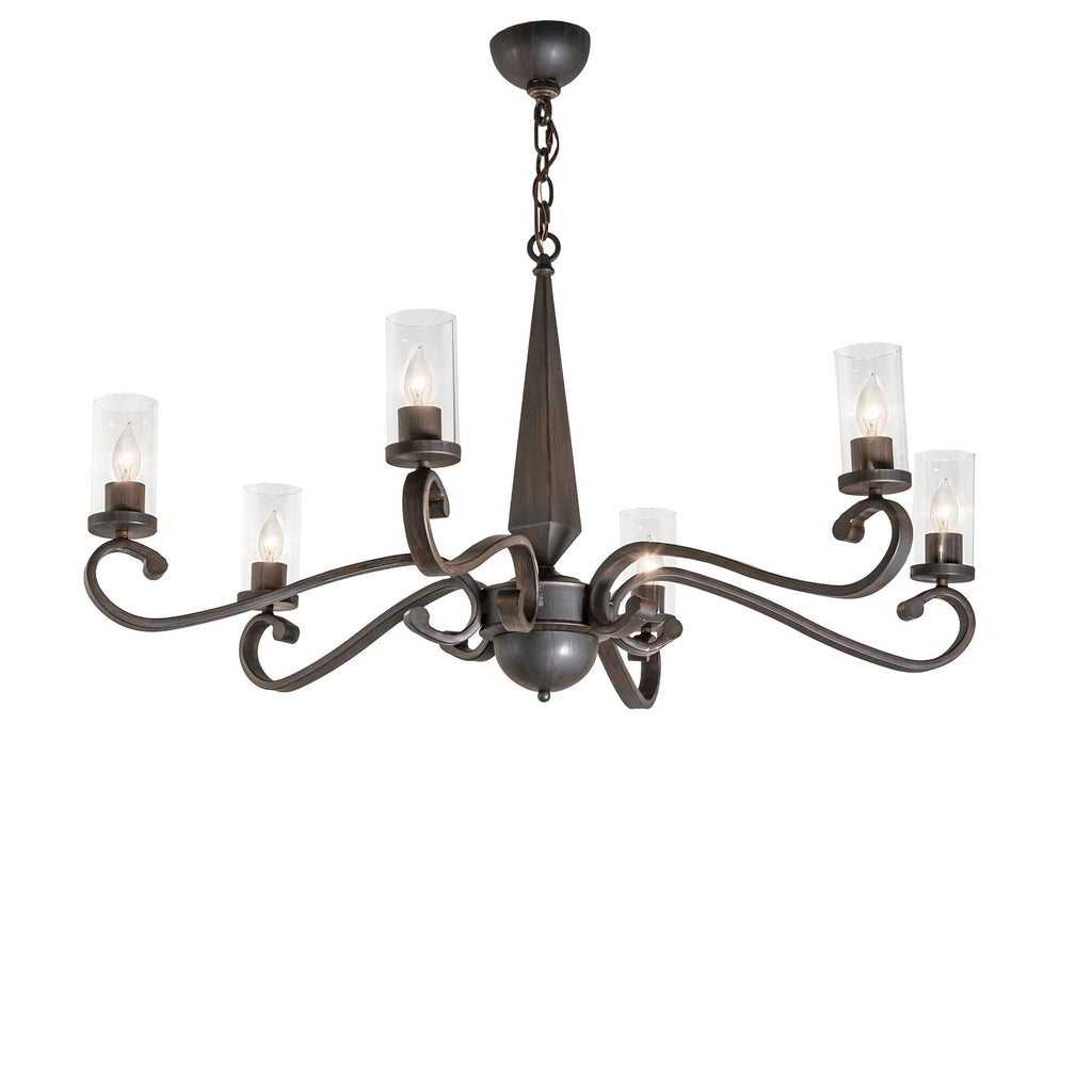 42 Inch 6 Light Chandelier