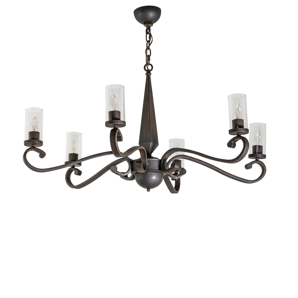 42 Inch 6 Light Chandelier
