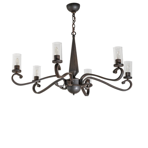 42 Inch 6 Light Chandelier