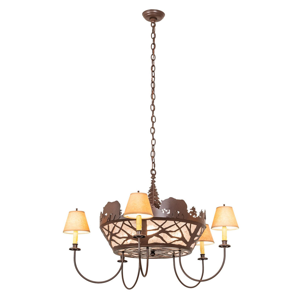 Black Bear 38 Inch 3 Light Chandelier