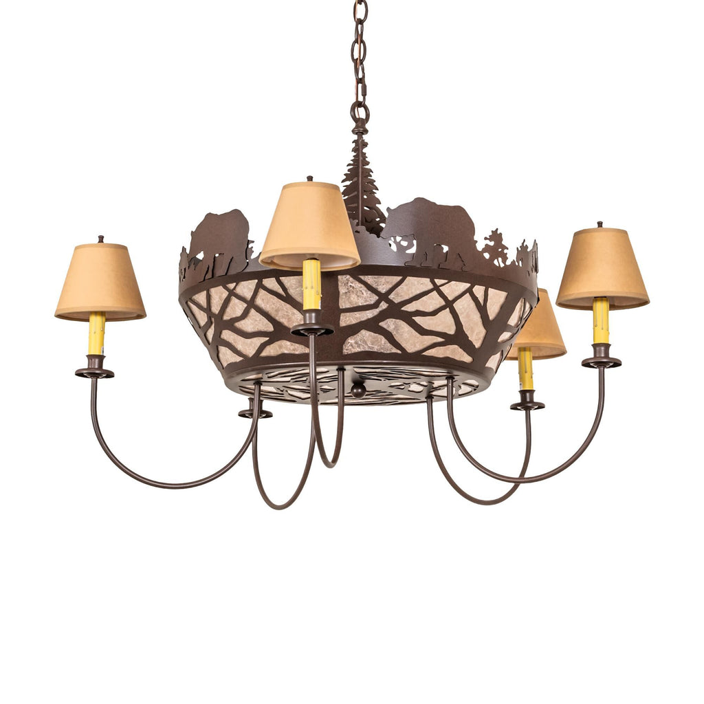 Black Bear 38 Inch 3 Light Chandelier