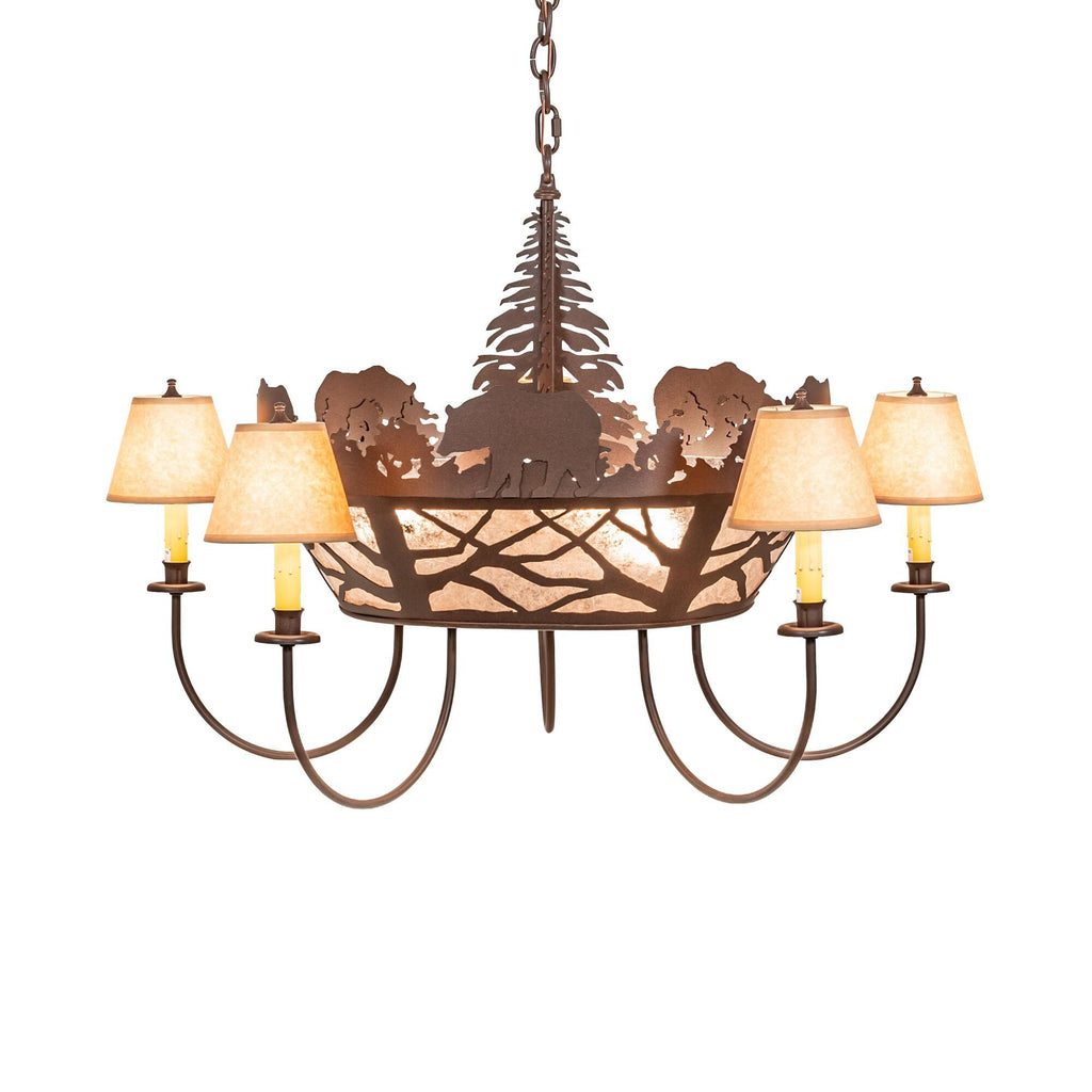Black Bear 38 Inch 3 Light Chandelier