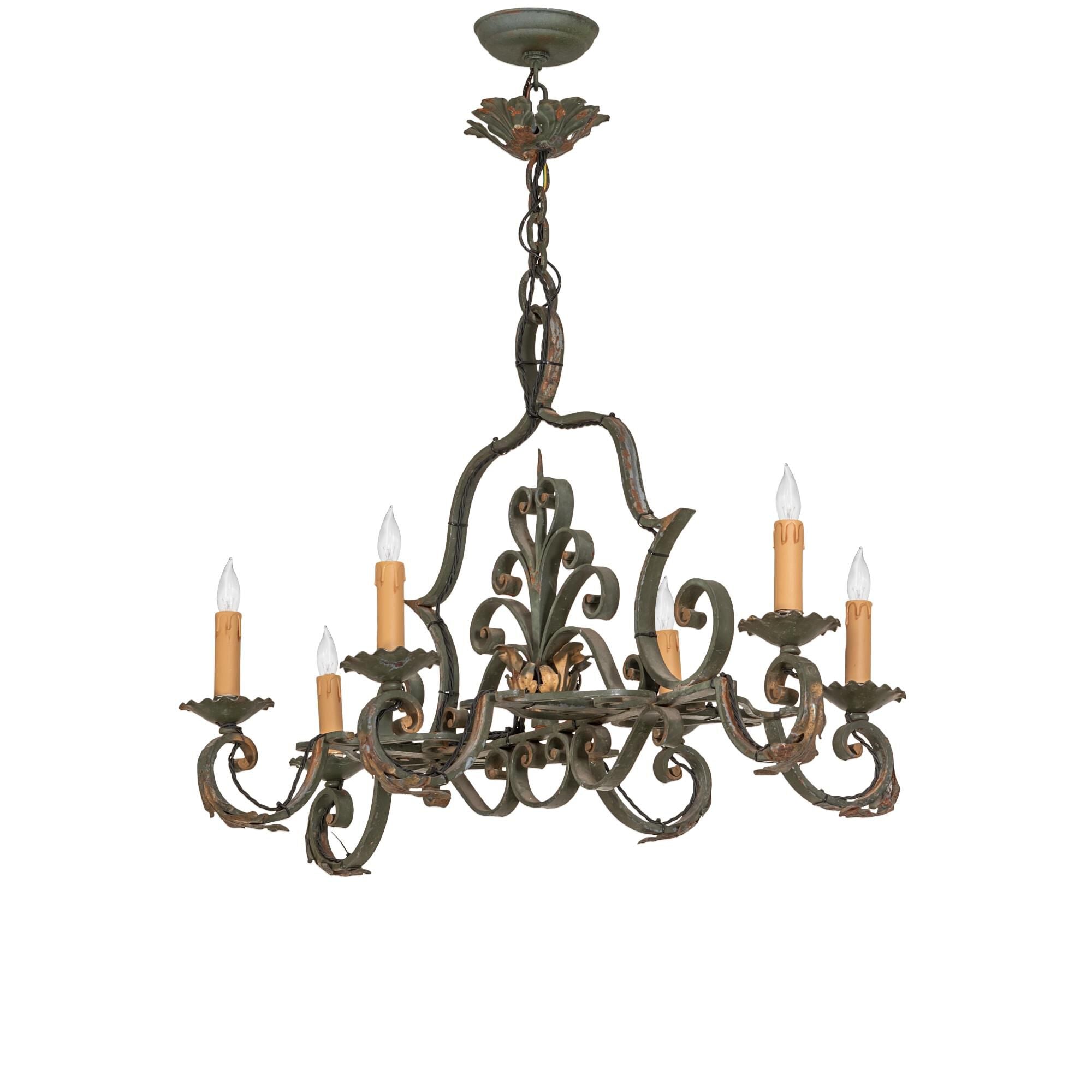 Rosalie 36 Inch 6 Light Chandelier