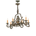 Rosalie 36 Inch 6 Light Chandelier