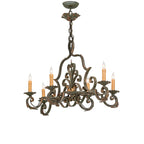 Rosalie 36 Inch 6 Light Chandelier
