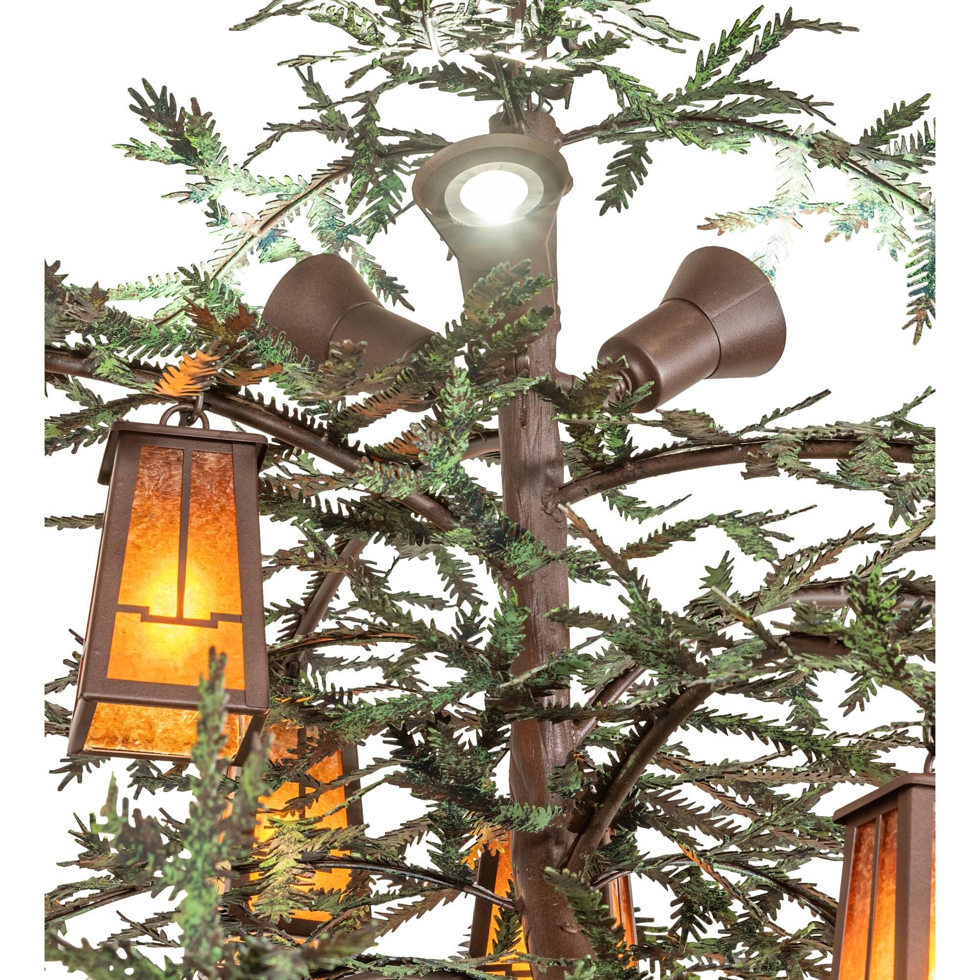 Pine Branch 62 Inch 15 Light Chandelier