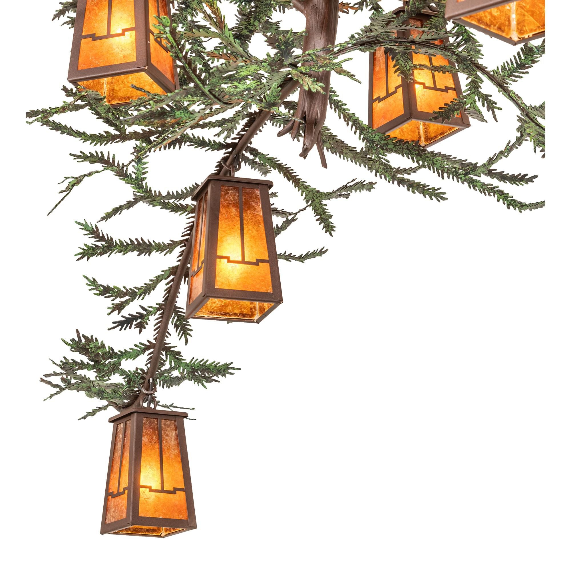 Pine Branch 62 Inch 15 Light Chandelier