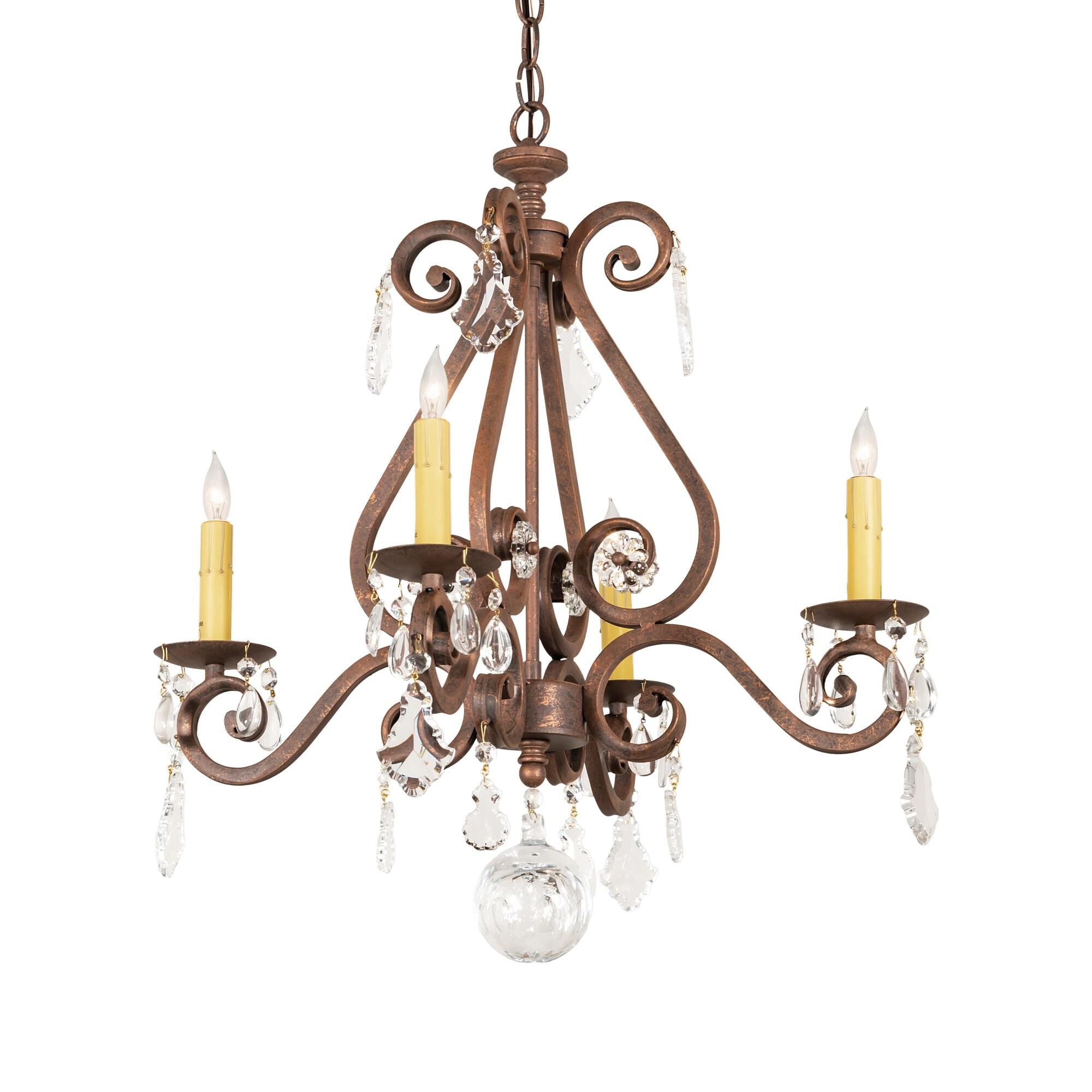 Adrianna 22 Inch 4 Light Mini Chandelier
