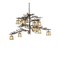 Pine Branch Valley View 48 Inch 12 Light Chandelier