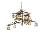 Pine Branch Valley View 48 Inch 12 Light Chandelier
